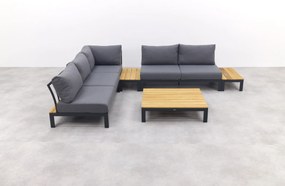 Avalounge loungeset - Aluminium/teakhout - 2-delig