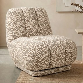 Panterprint Fauteuil Bruin