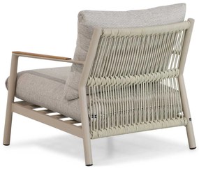 Tuinstoel Aluminium/teak Grijs-antraciet Coco Sevilla