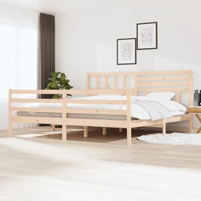 vidaXL Bedframe massief hout 200x200 cm