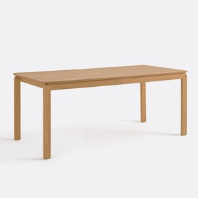 Uitschuifbare eettafel, eikenfineer, 6 tot 8 couverts, Talet