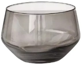 Borrelglazen kristalglas - borrelglazen Grace, 4 st. - borrelglazen grijs