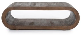 By-Boo Elora Ovale Salontafel Gebogen Hout - 130 X 60cm.