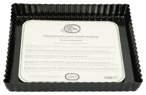 Taartvorm met losse bodem, metaal, 21 x 21 cm