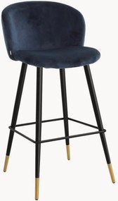 Handgemaakte fluwelen barkruk Volante