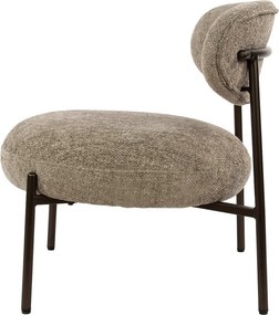 Zandkleur Fauteuil Met Ronde Zitting