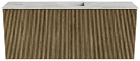 Mondiaz Joya DLux 100cm toiletmeubel dusk met wastafel faye midden zonder kraangat glace