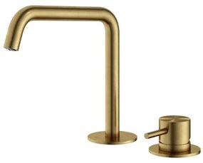 Hotbath Archie Wastafelmengkraan 2 gats zonder waste BBP Geborsteld Messing PVD AR023BBP