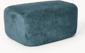 Grote teddy bouclé poef Wolke