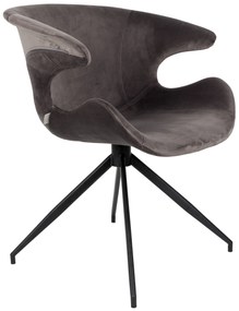 Zuiver Mia Eetkamerstoel Velvet Grijs