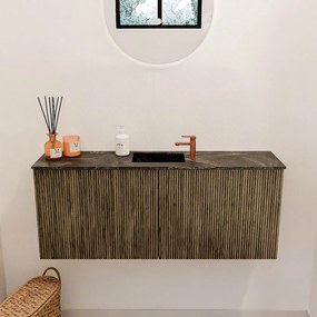Mondiaz Joya DLux 100cm toiletmeubel dusk met wastafel faye midden 1 kraangat lava