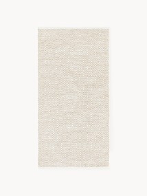 Handgeweven in- & outdoor vloerkleed Rika met ruitjespatroon