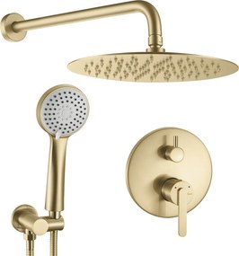 Inbouw regendoucheset Rea Ontario Brush Gold + BOX