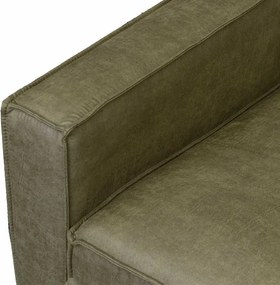 Hoekbank - Riverdance - rechts - leer Dalton groen 14