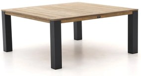 Tuin eettafel ROUGH | Vierkant  | Tuintafel Teakhout | 170x170cm | 4 personen | Kees Smit Tuinmeubelen