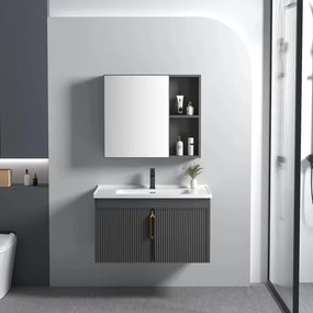Badkamermeubelset met wastafel Astor 60cm Grey