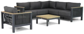 Hoek loungeset 6 personen Rope Grijs Santika Furniture Santika Shadow