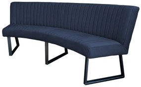 Eetkamerbank - Hengelo - stof Element blauw 13 - geschikt voor ovale tafel 240 cm
