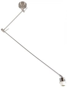 Hanglamp staal zonder kap verstelbaar - Blitz