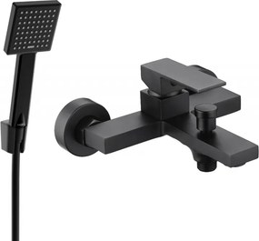 Mexen Uno R45 badkraan met doucheset, zwart - 7143R45-70