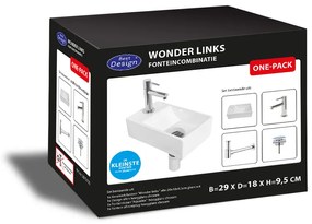 Best Design fonteinset Wonder links 29x18cm