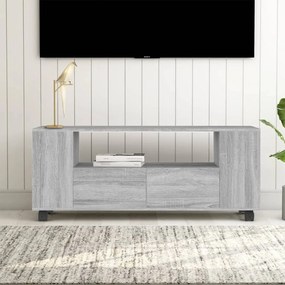 vidaXL Tv-meubel 120x35x43 cm bewerkt hout grijs sonoma eikenkleurig