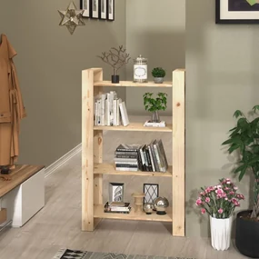 vidaXL Boekenkast/kamerscherm 80x35x125 cm massief grenenhout