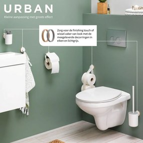 Tiger Urban Toiletrolhouder met klep Wit