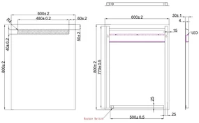 Mueller Shine LED spiegel 60x80cm