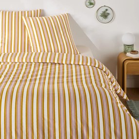 Beddengoedset 30% gerecycled katoen, vierkant kussensloop, DAIRIS