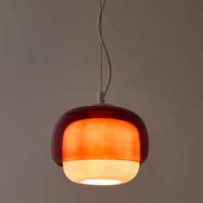 Hanglamp in gekleurd glas, Ø21,5 cm, Kinoko