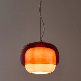 Hanglamp in gekleurd glas,Ø21,5 cm, Kinoko