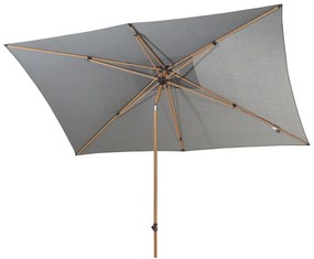 4 Seasons Azzurro parasol 200 x 300 cm antraciet solefin - houtlook frame