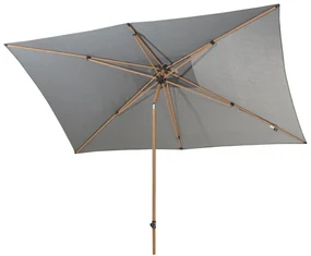 4 Seasons Azzurro parasol 200 x 300 cm antraciet solefin - houtlook frame