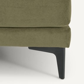 Voetensteun van stonewashed fluweel, MODERNISTE, ontwerp Emmanuel Gallina