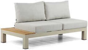 Loungeset 5 personen Aluminium/Teak Taupe Lifestyle Garden Furniture Vittoria