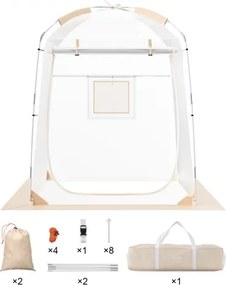 VEVOR 1-persoons sporttent, weerbestendige instanttent, buitenbubbeltent met helder zicht, luifel met airconditioning voor voetbal, American football, softbal en andere sportevenementen, parades en vissen