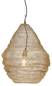 Eettafel / Eetkamer Oosterse hanglamp goud 45 cm - Nidum LOosters E27 rond Binnenverlichting Lamp