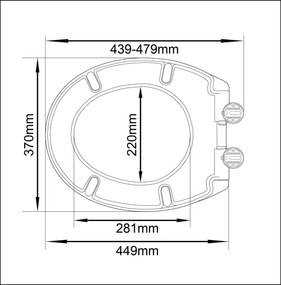 Eastbrook Rhone softclose toiletzitting wit glans