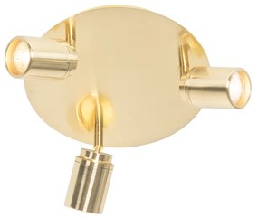 Moderne badkamer spot messing 3-lichts IP44 - Ducha