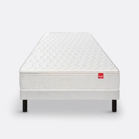 Ensemble matras met veren le Dépaysant + beddenbodem