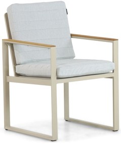 Tuinstoel Aluminium/Teak Taupe-naturel-bruin Lifestyle Garden Furniture Faro