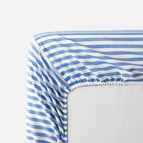 Hoeslaken voor kinderen, katoen, omslag 30 cm, SOIZIC BLEU