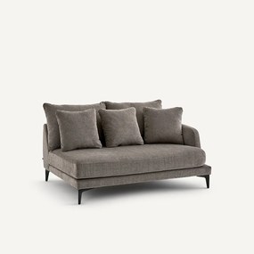 Halve bank, 2zit van polyestermix, MODERNISTE