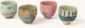 Handbeschilderde mokken Artist Ceramics, 4-delig