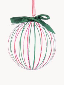 Kerstballen Stripe Trans, verschillende setgroottes