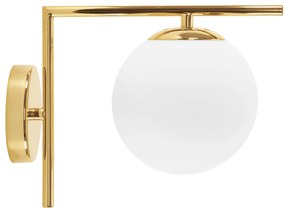 Wandlamp Wandlamp Glazen Bol Goud APP674-1W