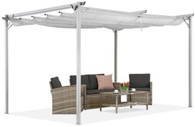 Witte terraspergola La Palma 3x3 m Garden Point
