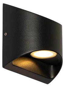 Moderne buiten wandlamp zwart incl. LED 2-lichts IP54 - Mal