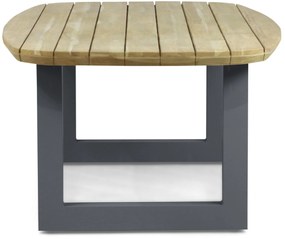 Dining Tuintafel rechthoekig 240 x 100 cm Aluminium/Teak Grijs Falcon/Talai